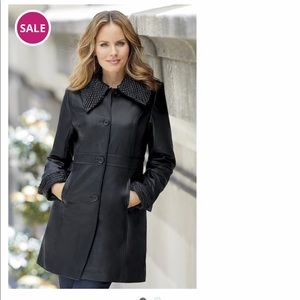 Women’s Black Leather Jacket. New With Tags